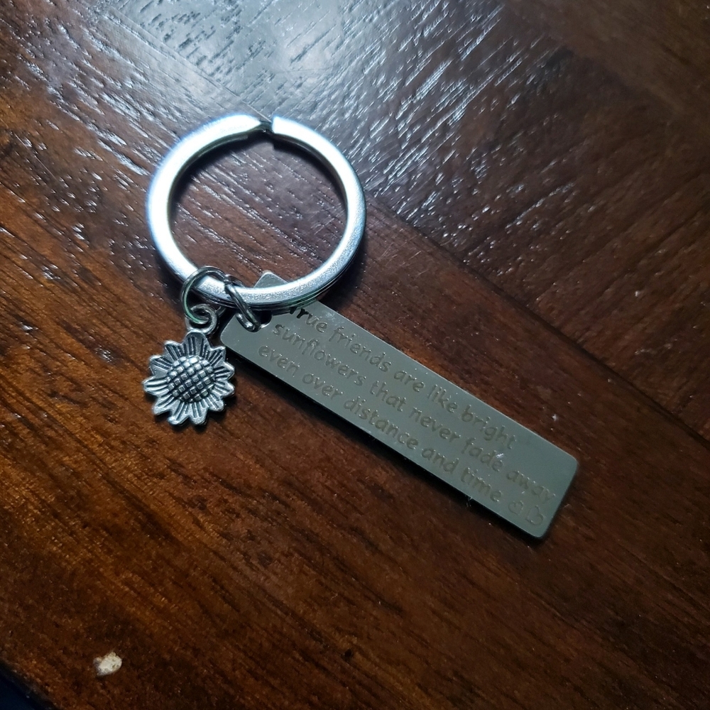 Sunflower keychain